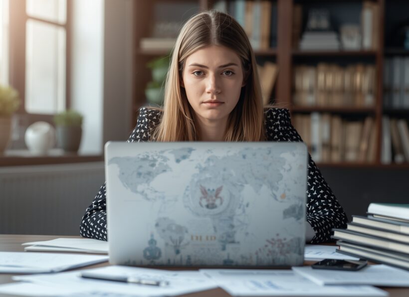 Lucid_Origin_Realistic_image_of_a_student_sitting_at_a_study_d_0